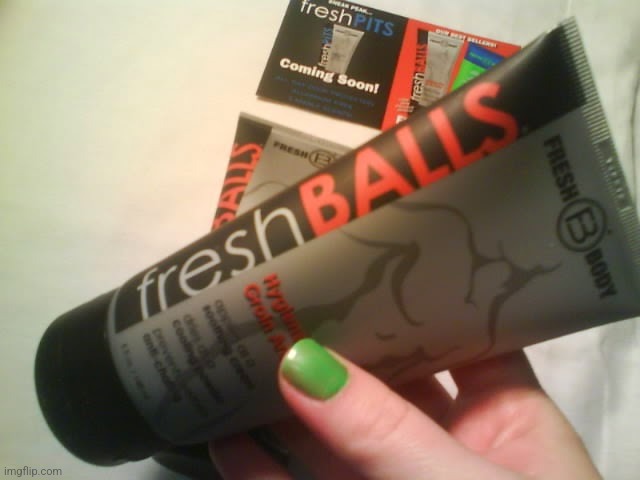 Fresh Balls Lotion | image tagged in fresh balls lotion | made w/ Imgflip meme maker