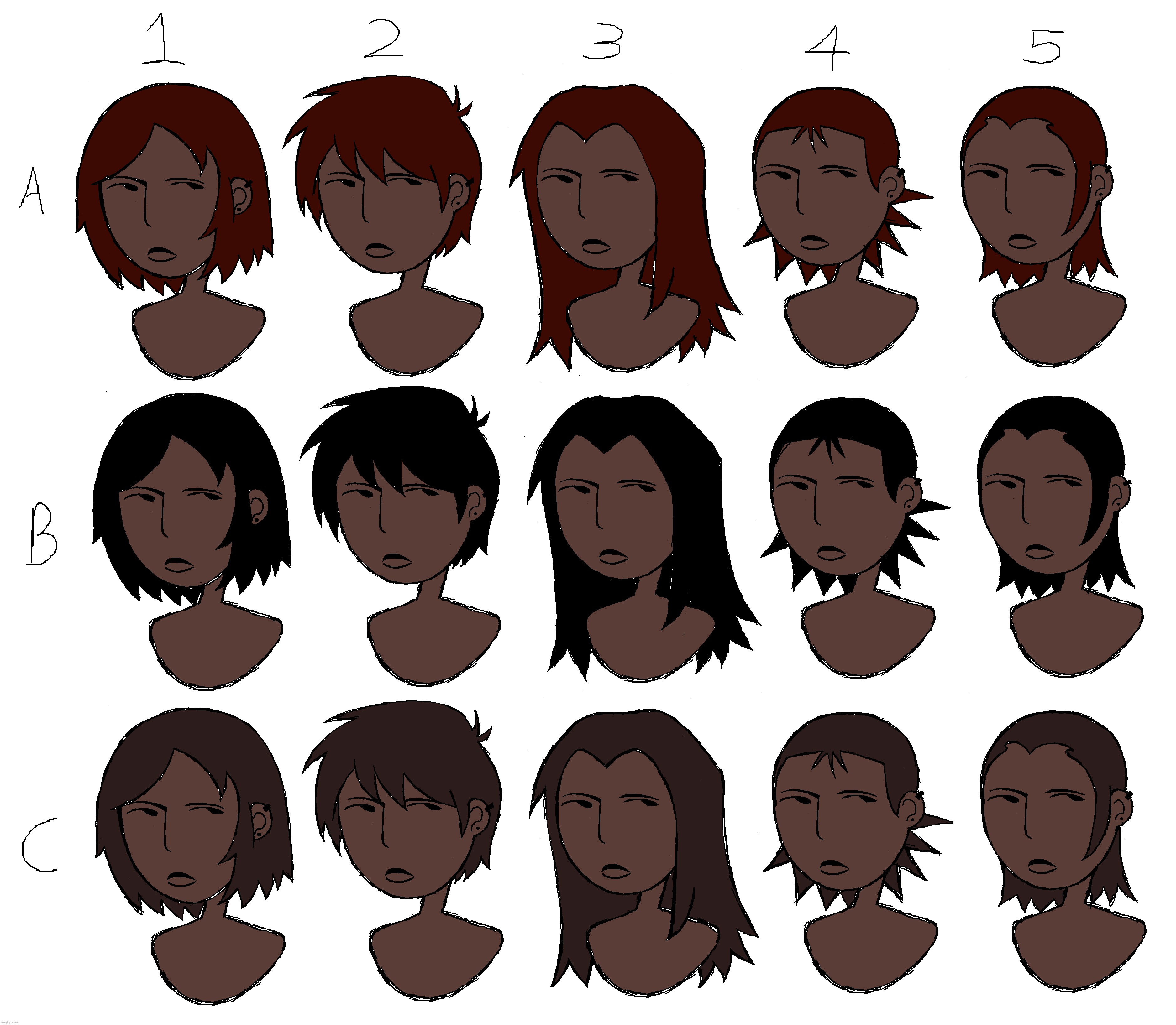 Which headshot do you think is best for a redesign of Rikki? | made w/ Imgflip meme maker