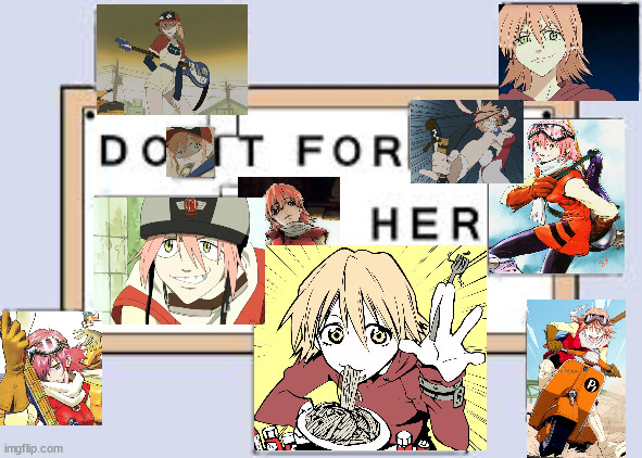 Do it For Her Haruko Haruhara | image tagged in do it for her,anime,memes,waifu | made w/ Imgflip meme maker