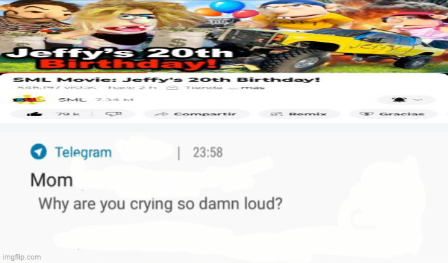 Why are you crying so damn loud | image tagged in why are you crying so damn loud,sml | made w/ Imgflip meme maker