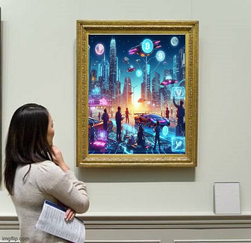 $art Creating the future | image tagged in art | made w/ Imgflip meme maker