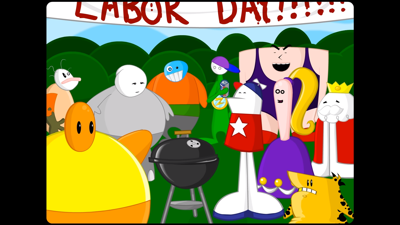 Labor Day Party Blank Meme Template