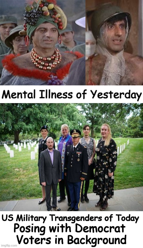 Identity and Reality | US Military Transgenders of Today; Posing with Democrat 
Voters in Background | image tagged in political humor,political correctness,confusion,military,nwo,yesterday | made w/ Imgflip meme maker