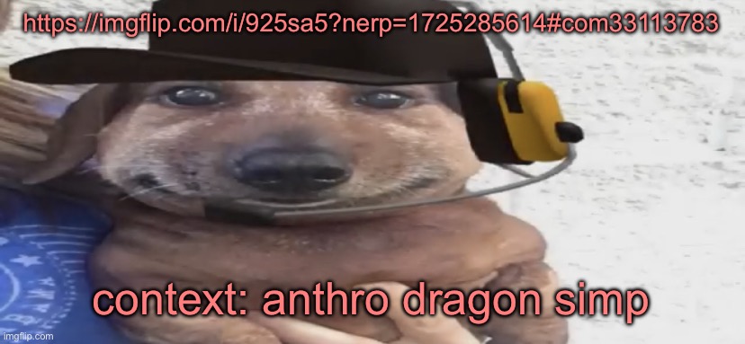 chucklenuts | https://imgflip.com/i/925sa5?nerp=1725285614#com33113783; context: anthro dragon simp | image tagged in chucklenuts | made w/ Imgflip meme maker