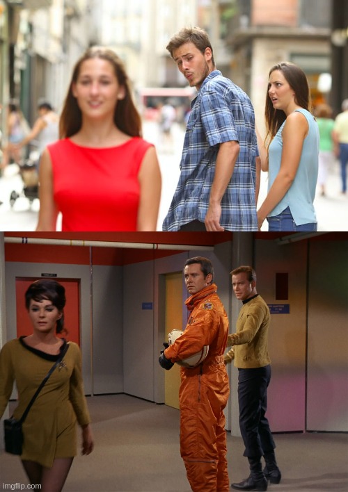 Distracted air force officer | image tagged in memes,distracted boyfriend | made w/ Imgflip meme maker