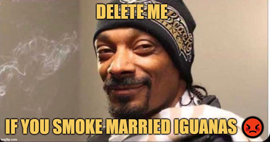 oops | DELETE ME; IF YOU SMOKE MARRIED IGUANAS 😡 | image tagged in funny,funny memes,meme,dank meme,unfunny,so true memes | made w/ Imgflip meme maker