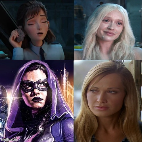 High Quality movie girl mashup Blank Meme Template