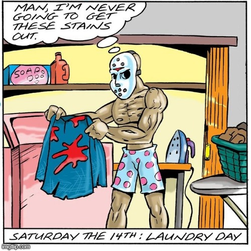 Jason's Stains | image tagged in comics | made w/ Imgflip meme maker