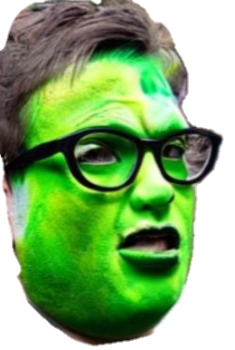Outraged Green Face Blank Meme Template