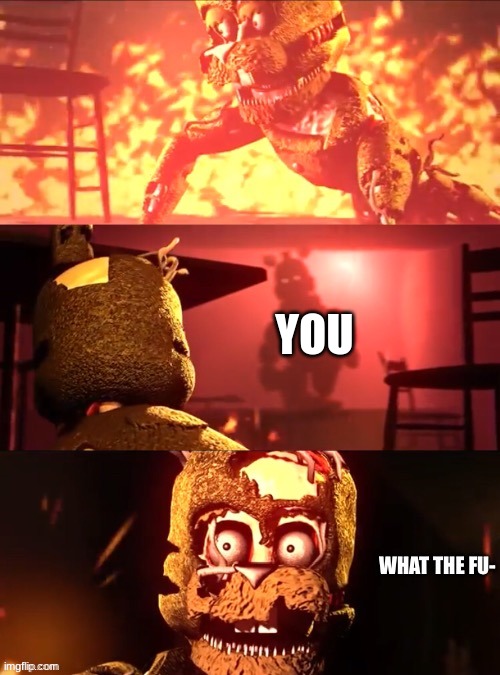 Scraptrap What The Fu- | YOU | image tagged in scraptrap what the fu- | made w/ Imgflip meme maker