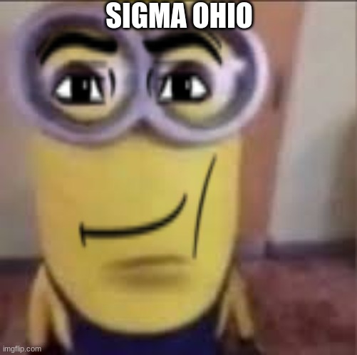 GOOFY AHH MINION | SIGMA OHIO | image tagged in goofy ahh minion | made w/ Imgflip meme maker