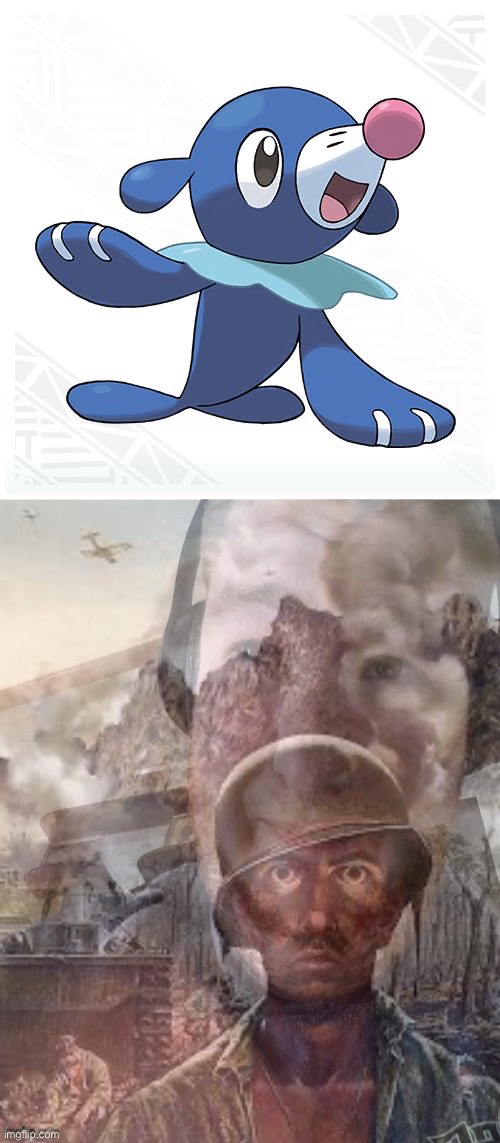 AAAAAAAA | image tagged in popplio,thousand yard stare | made w/ Imgflip meme maker