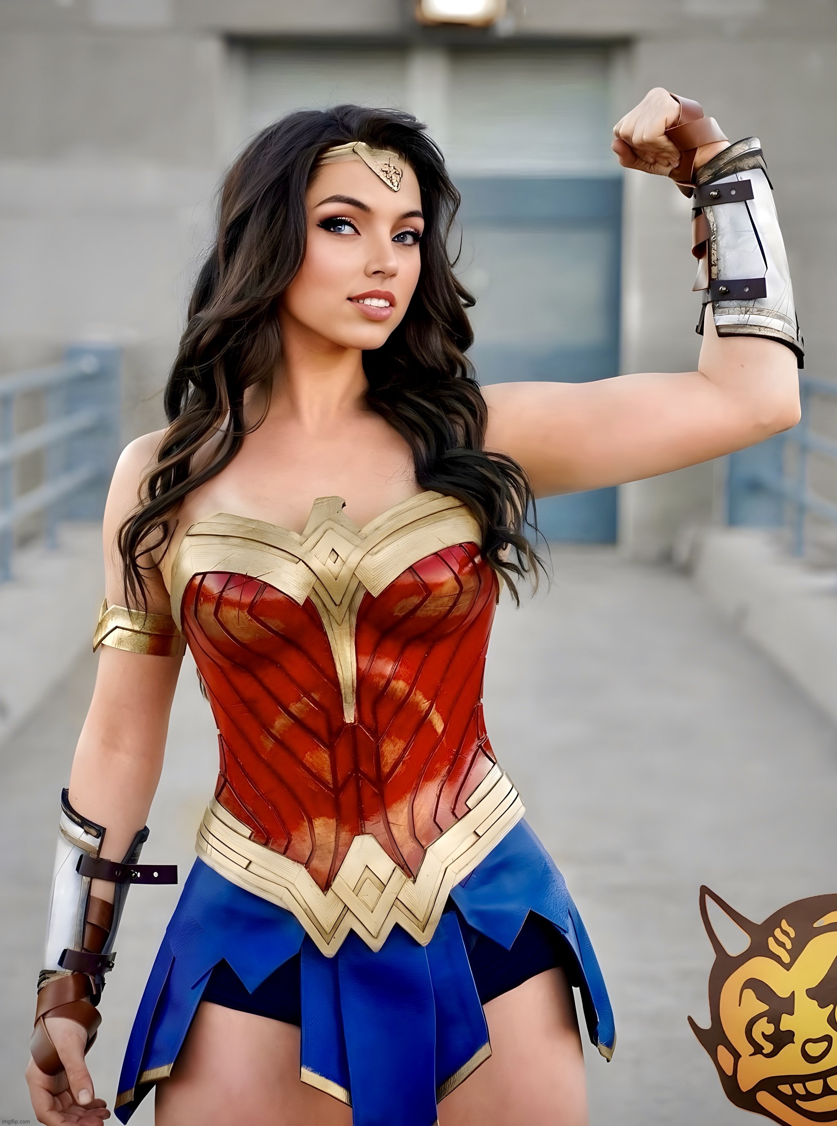 Wonder Woman Cosplay | image tagged in wonder woman,cosplay,memes,superhero,costume | made w/ Imgflip meme maker