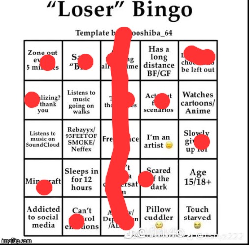 Enter a clever title for your GIF! | image tagged in loser bingo,gif | made w/ Imgflip meme maker