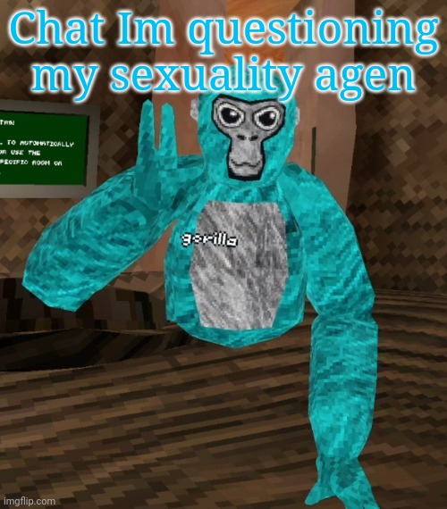 Monkey | Chat Im questioning my sexuality agen | image tagged in monkey | made w/ Imgflip meme maker