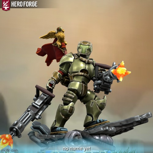 second hero forge thing, name and backstory? | image tagged in forged | made w/ Imgflip meme maker
