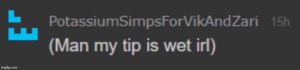 HE SAID IT FIRST I WAS JUST MOCKING HIM | image tagged in man my tip is wet irl | made w/ Imgflip meme maker