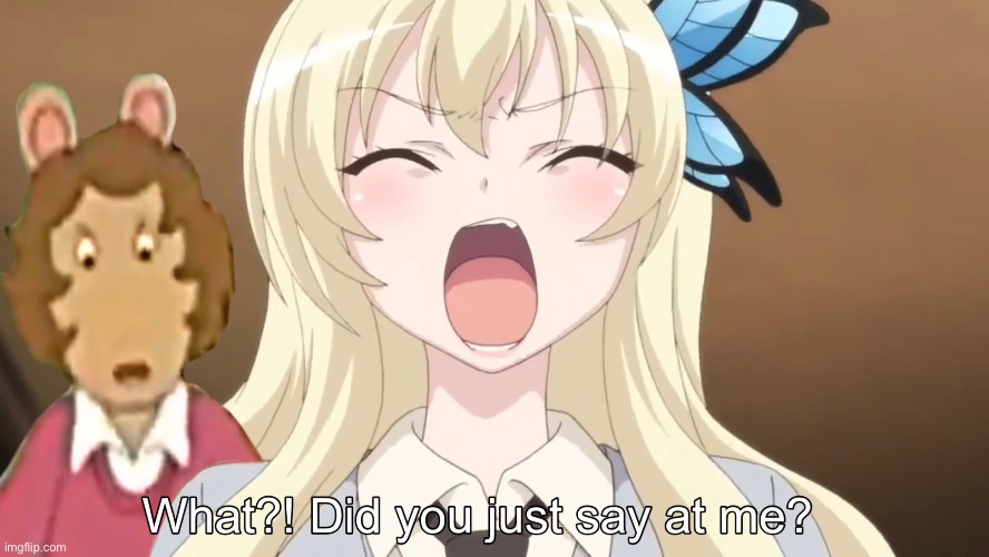 Uh, can I have a soda? | image tagged in meme,haganai,arthur,anime | made w/ Imgflip meme maker