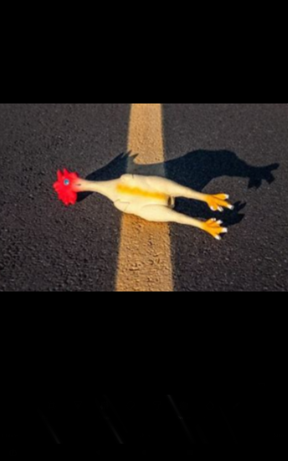 Why did the chicken cross the road Blank Meme Template