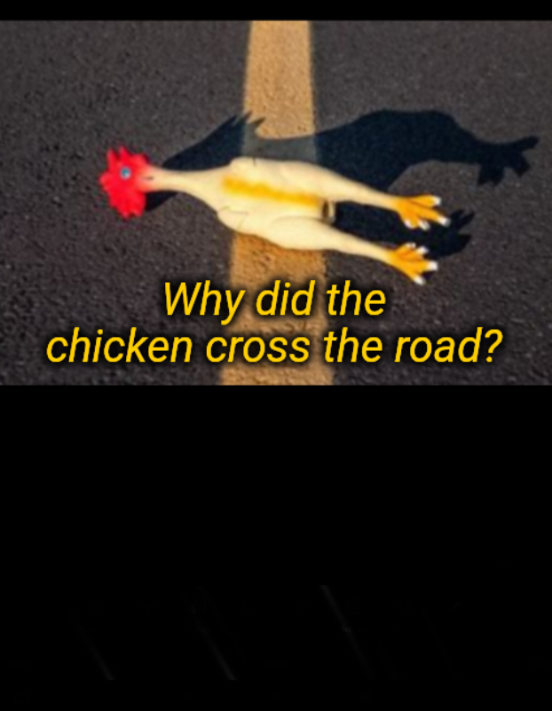 Why did the chicken cross the road? Blank Meme Template