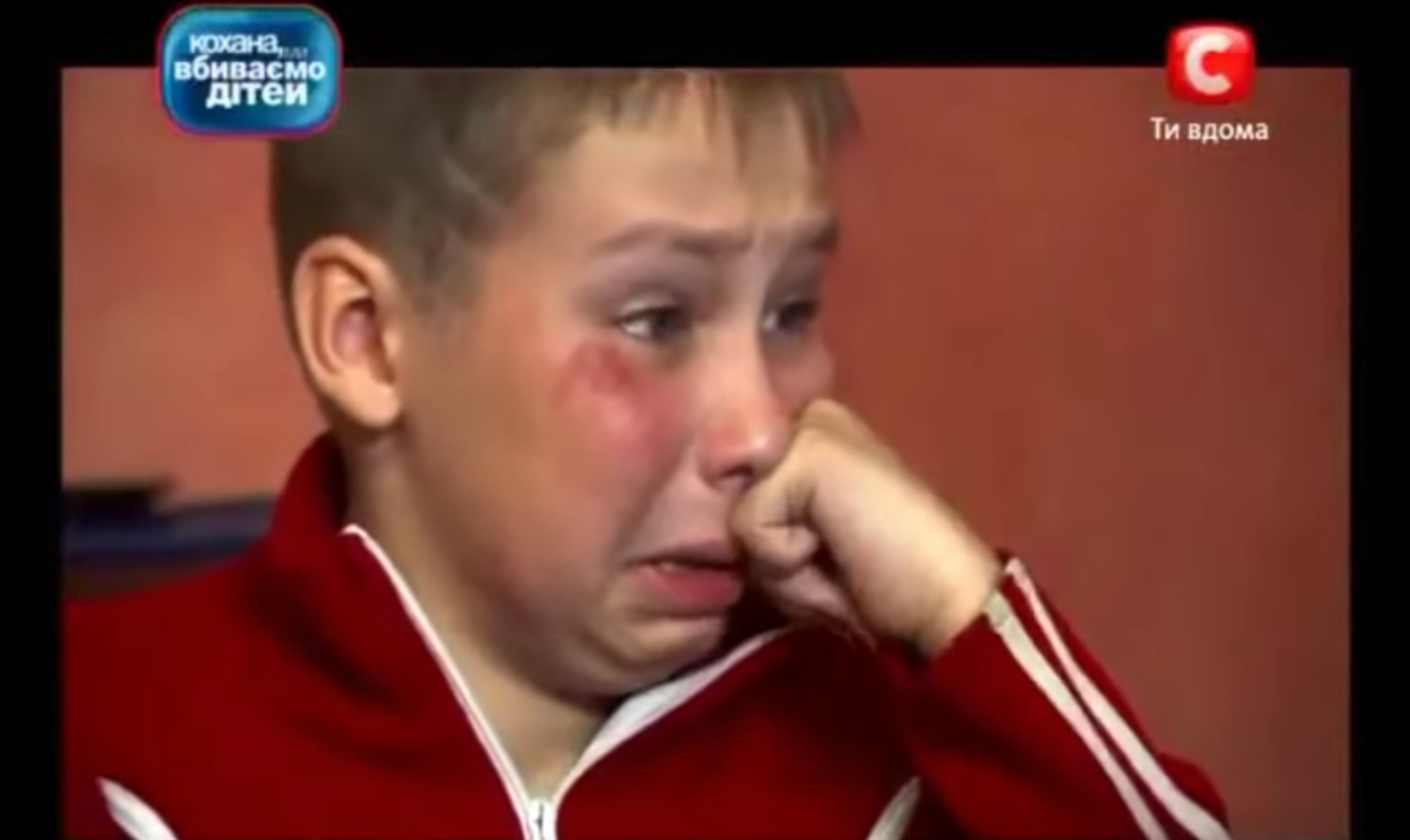 Crazy Ukrainian kid Blank Meme Template