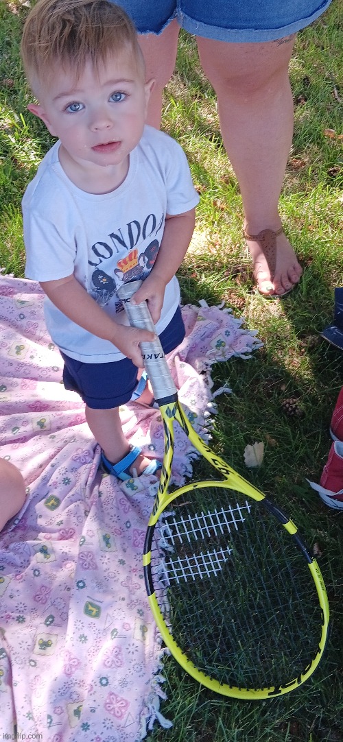 My baby brother at my last away tennis match, he thinks he's gojo | made w/ Imgflip meme maker