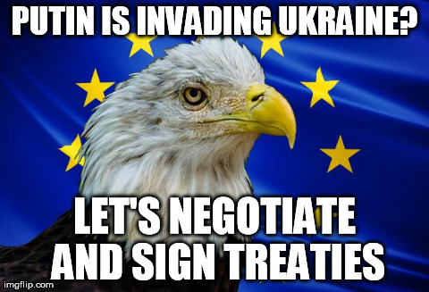 EU eagle in connection with situation in Ukraine