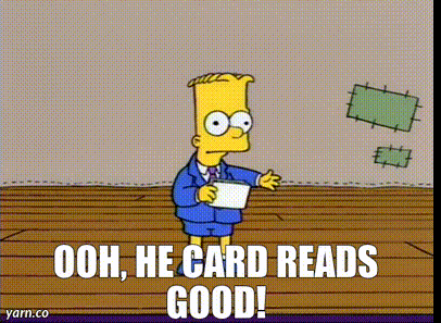 Bart-Simpsons-He-Card-Read-Good Blank Meme Template