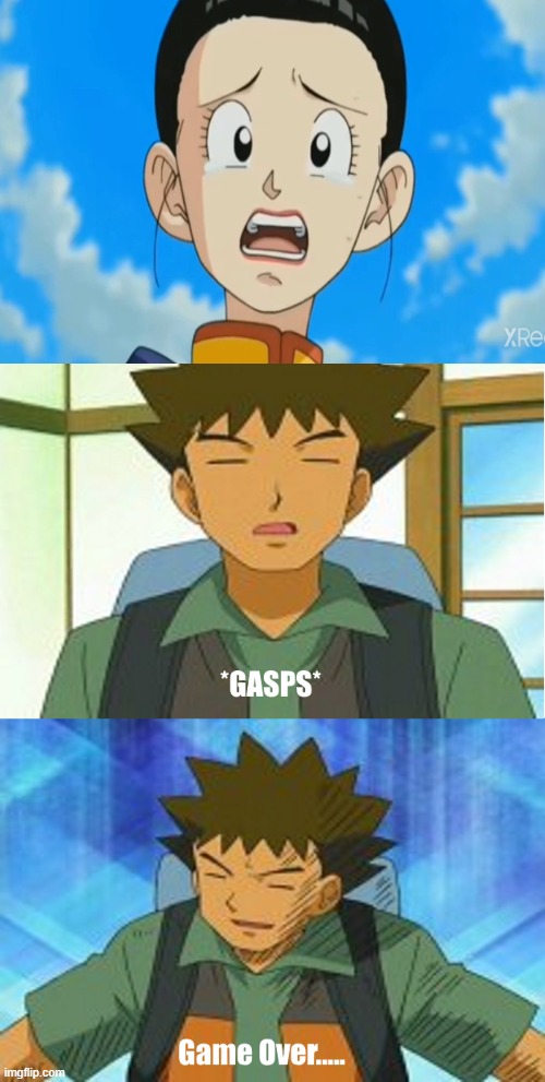 brock meets chichi | image tagged in brock blank meme,pokemon,nintendo,dragon ball z,crossover,funny memes | made w/ Imgflip meme maker