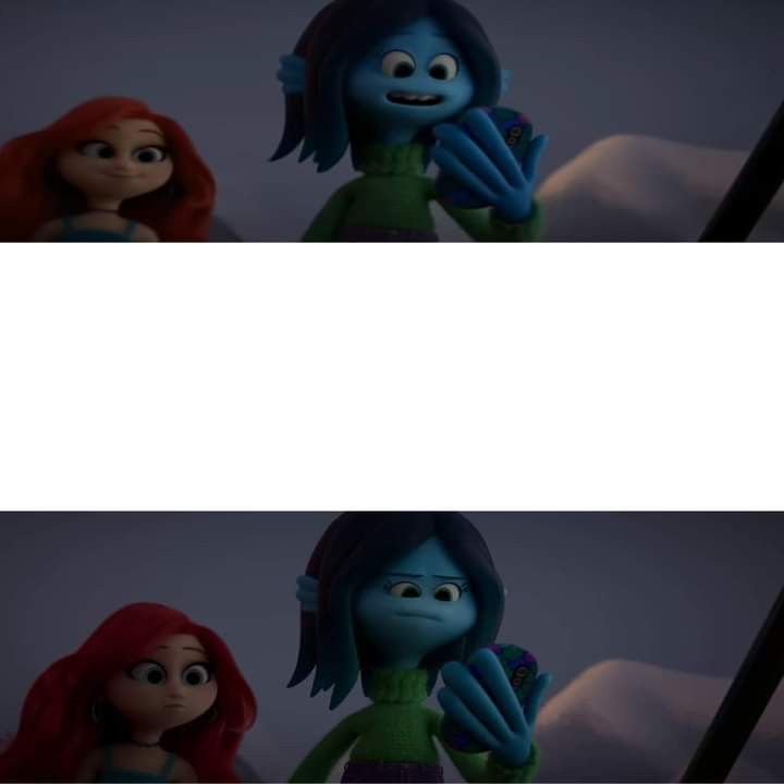 What do Ruby and Chelsea see? Blank Meme Template