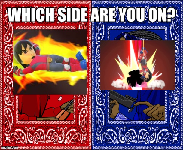 WHICH SIDE ARE YOU ON? | image tagged in which side are you on | made w/ Imgflip meme maker