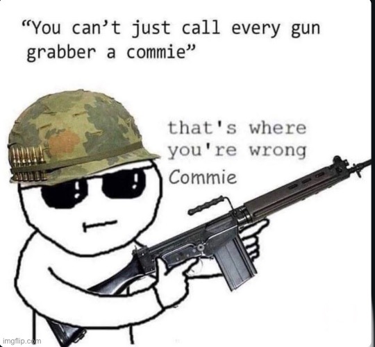 Dislike this and you’re a commie (I’m joking btw) | image tagged in msmg,operator bravo,second amendment,memes,why are you reading the tags | made w/ Imgflip meme maker