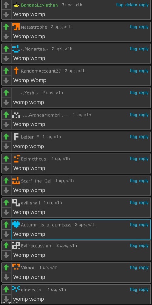 Womp womp | image tagged in womp womp | made w/ Imgflip meme maker