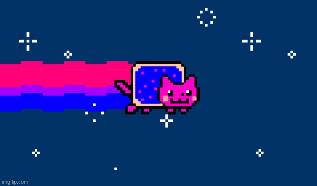 Bi Nyan Cat | made w/ Imgflip meme maker