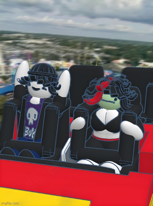 Claire and Lorenzo on a rollercoaster | image tagged in claire and lorenzo on a rollercoaster | made w/ Imgflip meme maker