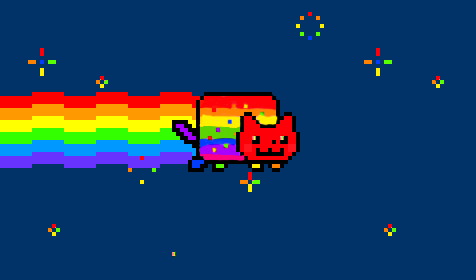 Gay Nyan Cat Blank Meme Template