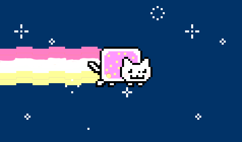 Twink Nyan Cat Blank Meme Template