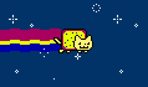 Pansexual Nyan Cat Blank Meme Template