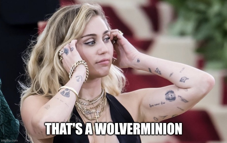 THAT'S A WOLVERMINION | image tagged in bad tattoos | made w/ Imgflip meme maker