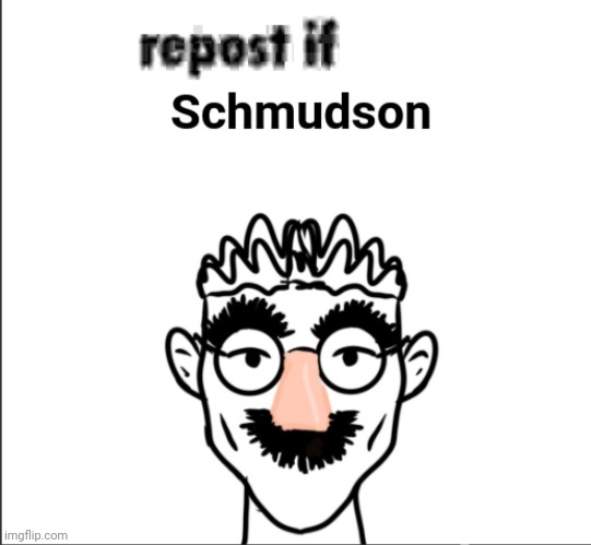 Schmrepost if Schmudson | image tagged in schmrepost if schmudson | made w/ Imgflip meme maker