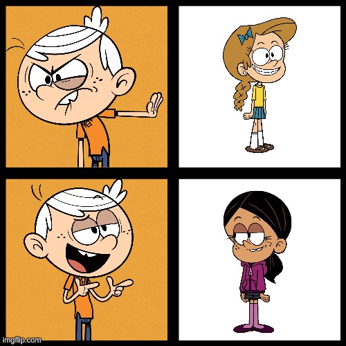 Lincoln Prefers R. A. Over G. Jordan | image tagged in lincoln dislike and like at who/what,lincoln loud,the loud house,ronnie anne santiago,nickelodeon,ronnie anne | made w/ Imgflip meme maker