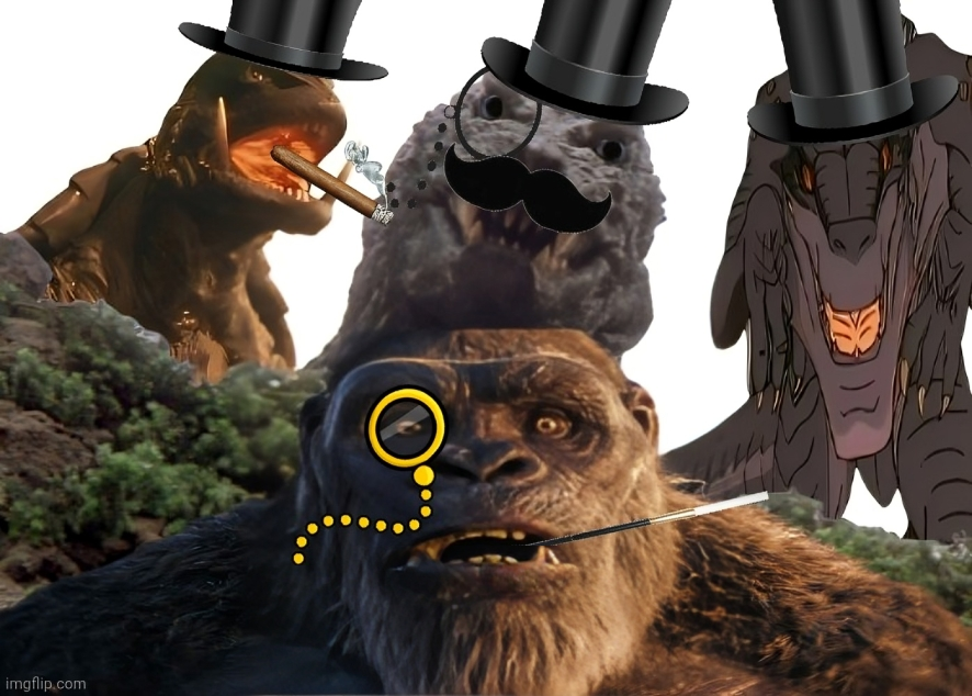 Gentleman Kaiju Blank Meme Template