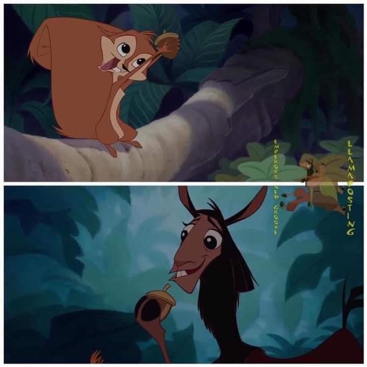 Kuzco and Bucky (Nice Version) Blank Meme Template