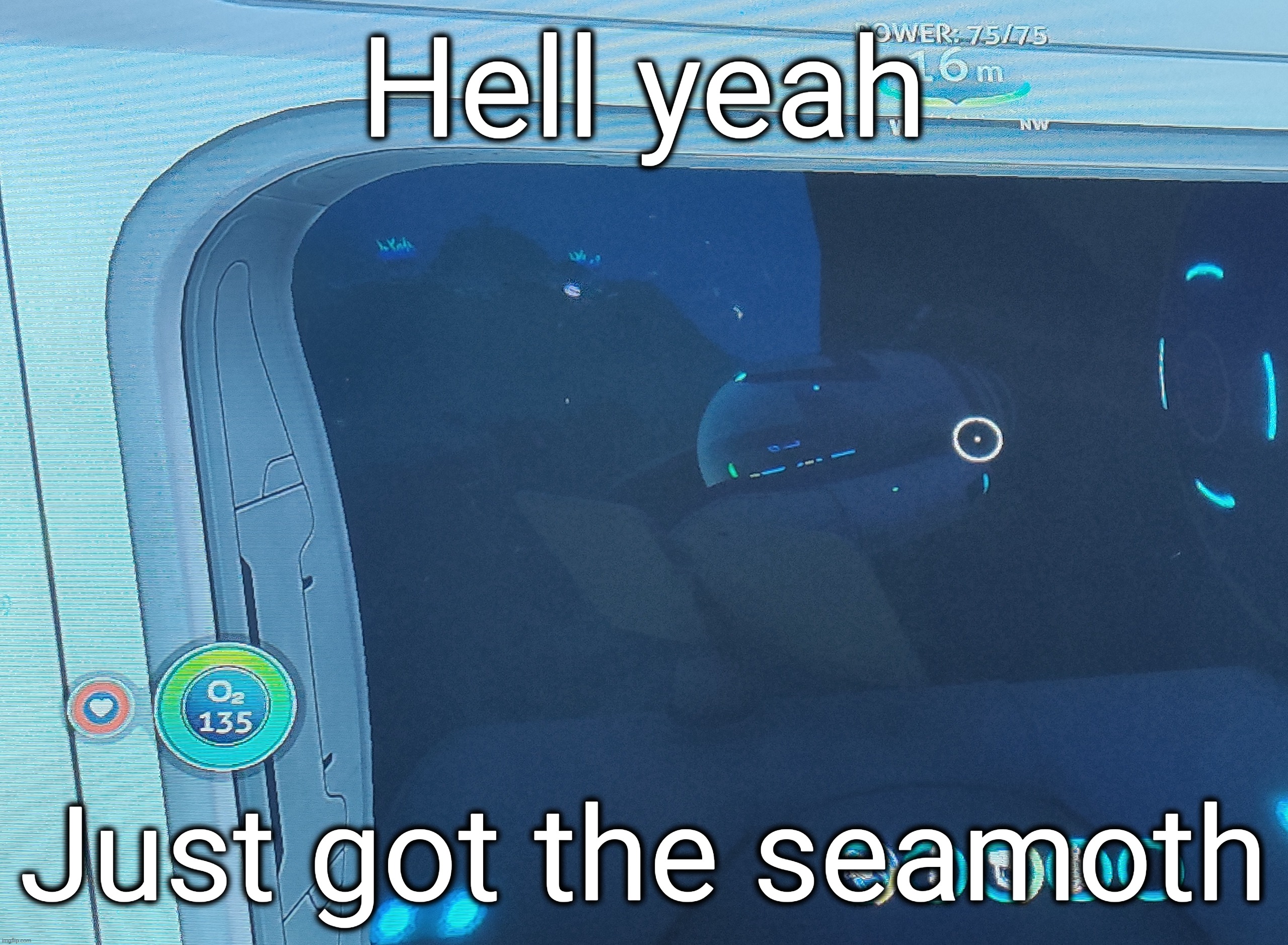 Hell yeah; Just got the seamoth | made w/ Imgflip meme maker