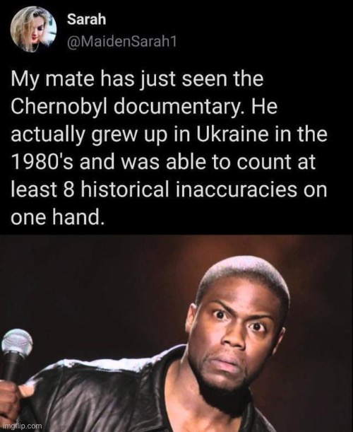 Ukrainian Jokeski | image tagged in kevin heart idiot,chernobyl,nuke,disaster,what,ukraine | made w/ Imgflip meme maker