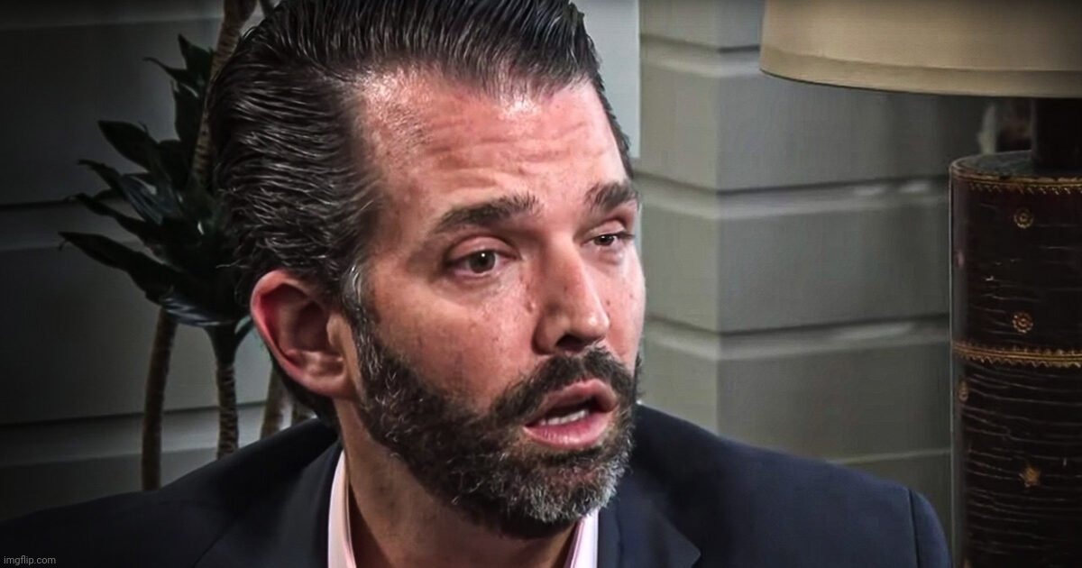 Donald Trump Jr stoned | made w/ Imgflip meme maker