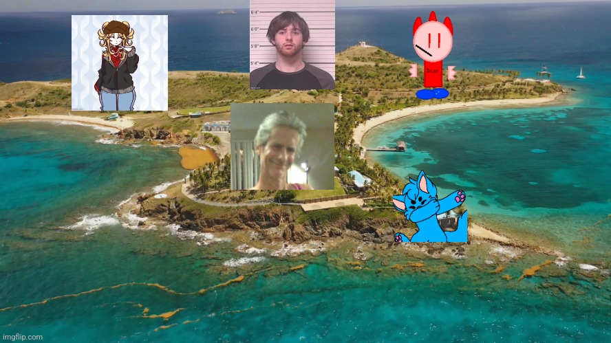 Epstein Island | image tagged in epstein island | made w/ Imgflip meme maker