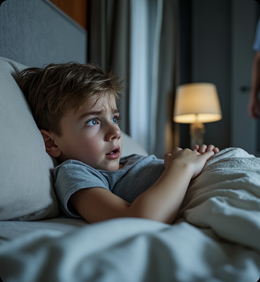 Scared boy Blank Meme Template