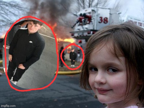 ㅤ | image tagged in disaster girl | made w/ Imgflip meme maker