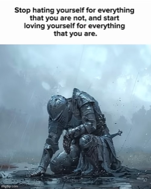 Love Yourself | image tagged in love,hate | made w/ Imgflip meme maker